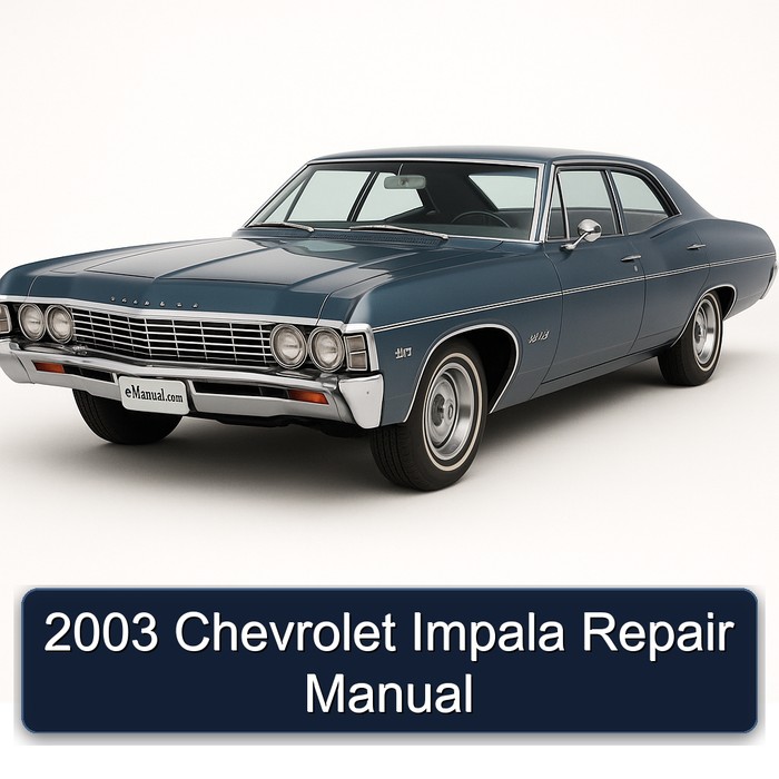 2003 Chevrolet Impala Service Repair Workshop Manual PDF