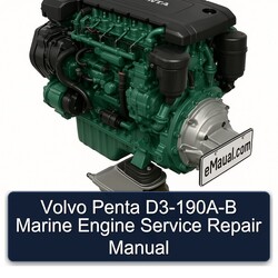 Volvo Penta D3-190a-b Marine Engine Service Repair Workshop Manual PDF