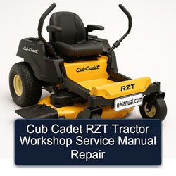 Cub Cadet RZT Tractor Service Repair Workshop Manual PDF