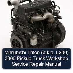 2006 Mitsubishi S 4 K Series Triton ( .k. . L200) Pickup Truck Service Repair Workshop Manual PDF