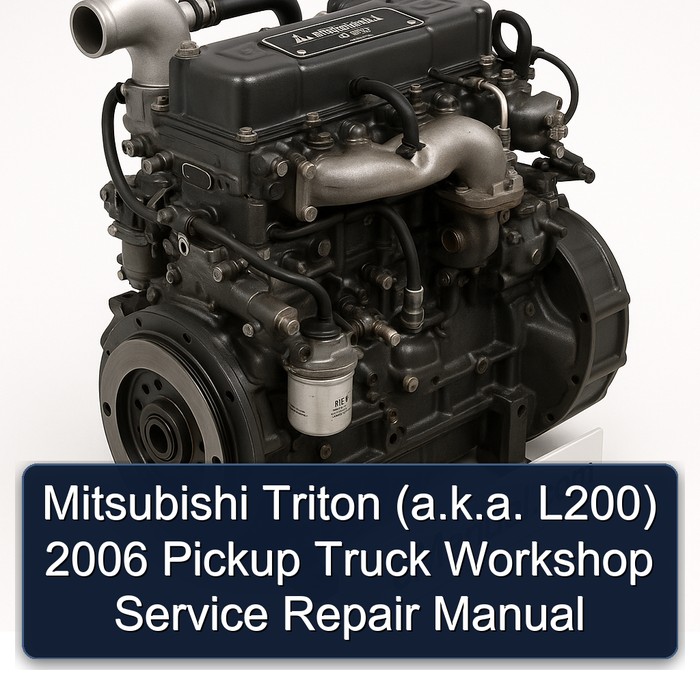 2006 Mitsubishi S 4 K Series Triton ( .k. . L200) Pickup Truck Service Repair Workshop Manual PDF
