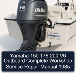 1985 Yamaha 150 175 200 V6 Outboard Service Repair Workshop Manual PDF