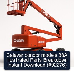 Calavar Condor Models 38A Illus1rated Parts Breakdown ( 92276) Service Repair Workshop Manual PDF