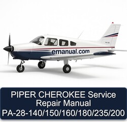 Piper Cherokee Pa-28-140/150/160/180/235/200 Service Repair Workshop Manual PDF