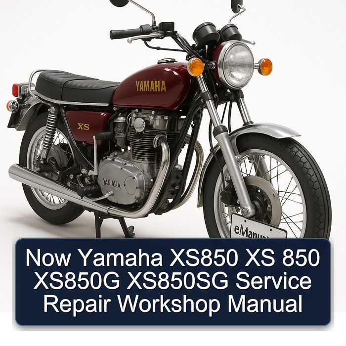 Yamaha XS Models Now XS850 850 XS850G XS850SG Service Repair Workshop Manual PDF