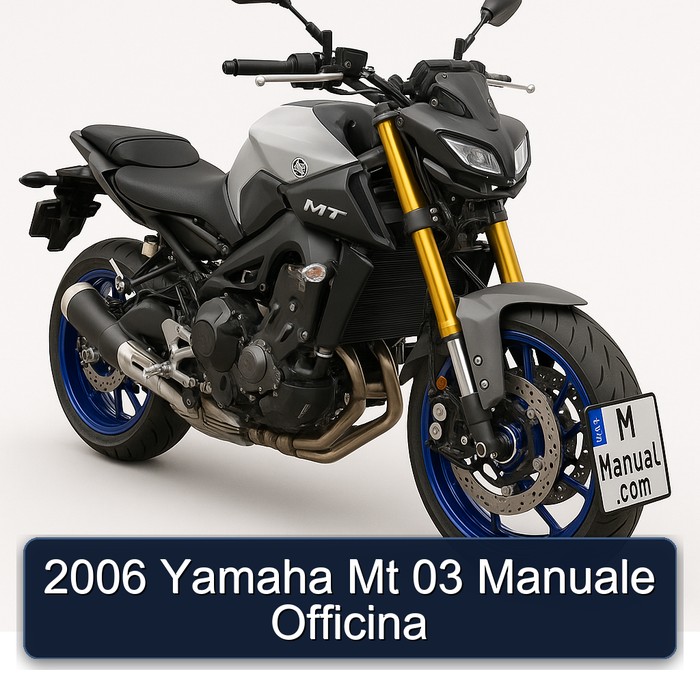 2006 Yamaha MT Series 03 Manuale Officina Service Repair Workshop Manual PDF