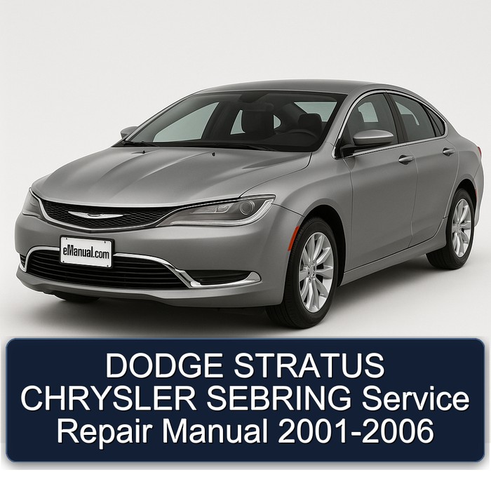 2001-2006 Chrysler Sebring Dodge Stratus Service Repair Workshop Manual PDF