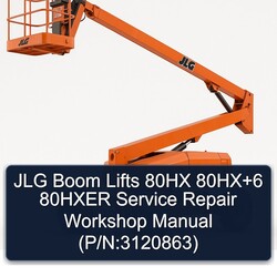 JLG Boom Lifts 80HX 6 80HXER (p/n:3120863) Service Repair Workshop Manual PDF