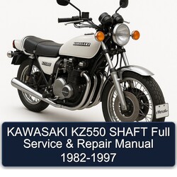 1982-1997 Kawasaki KZ Series KZ550 Shaft Service Repair Workshop Manual PDF