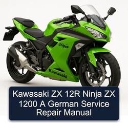 Kawasaki Ninja ZX 12R 1200 German Service Repair Workshop Manual PDF