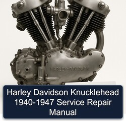 Harley Davidson Knucklehead 1940-1947 Service Repair Workshop Manual PDF