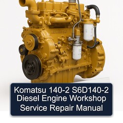Komatsu 140 2 140-2 S6d140-2 Diesel Engine Service Repair Workshop Manual PDF