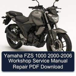 2000-2006 Yamaha FZS Models 1000 Service Repair Workshop Manual PDF