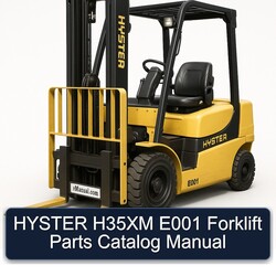 Hyster H35XM E001 Forklift Parts Catalog PDF