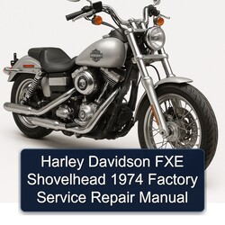 1974 Harley Davidson FXE Shovelhead Service Repair Workshop Manual PDF