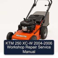 2004-2006 KTM 250 XC-W Service Repair Workshop Manual PDF