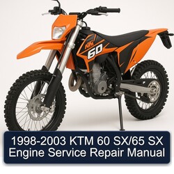 1998-2003 KTM 60 Sx/65 SX Engine Service Repair Workshop Manual PDF