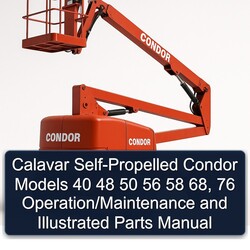 Calavar Self-propelled Condor Models 40 48 50 56 58 68, 76 Operation/ Illustrated Parts Catalog PDF