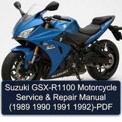 1989-1992 Suzuki GSX Series GSX-R1100 Motorcycle Service Repair Workshop Manual PDF