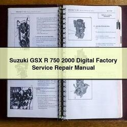 2000 Suzuki GSX Series R 750 Digital Service Repair Workshop Manual PDF