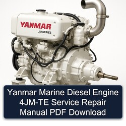 Yanmar Marine Diesel Engine 4JM-TE Service Repair Workshop Manual PDF