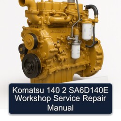 Komatsu 140 2 Sa6d140e Service Repair Workshop Manual PDF