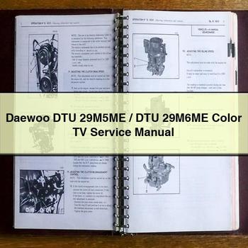Daewoo DTU 29m5me/dtu 29m6me Color TV Service Repair Workshop Manual PDF