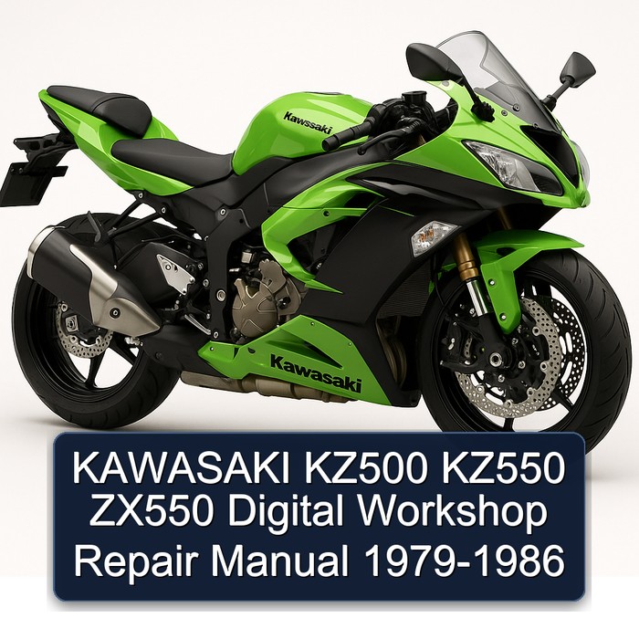1979-1986 Kawasaki ZX Models KZ500 KZ550 ZX550 Digital Service Repair Workshop Manual PDF