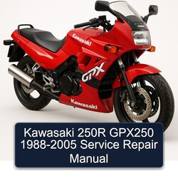 1988-2005 Kawasaki GPX Models 250R GPX250 Service Repair Workshop Manual PDF