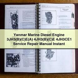 Yanmar Marine Diesel Engine 3jh3(b)(c)e 4jh3(b)(c)e 4jh3ce1 Service Repair Workshop Manual PDF