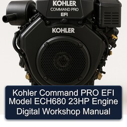 Kohler Command Pro EFI Models Model ECH680 23HP Engine Digital Service Repair Workshop Manual PDF