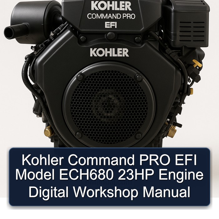 Kohler Command Pro EFI Models Model ECH680 23HP Engine Digital Service Repair Workshop Manual PDF