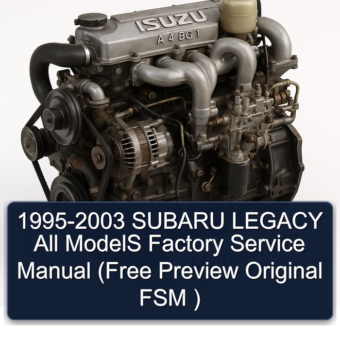 1995-2003 Subaru Legacy All Models (free Preview Original FSM ) Service Repair Workshop Manual PDF