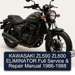 1986-1988 Kawasaki Eliminator ZL500 ZL600 Service Repair Workshop Manual PDF