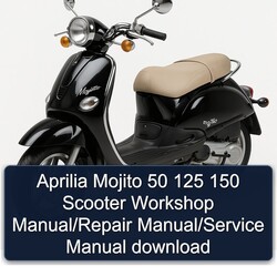 Aprilia Mojito 50 125 150 Scooter Service Repair Workshop Manual PDF