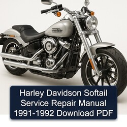 1991-1992 Harley Davidson Softail Service Repair Workshop Manual PDF