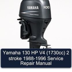 1988-1996 Yamaha 130 HP V4 (1730CC) 2 Stroke Service Repair Workshop Manual PDF