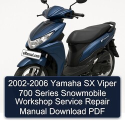 2002-2006 Yamaha SX Viper 700 Series Snowmobile Service Repair Workshop Manual PDF