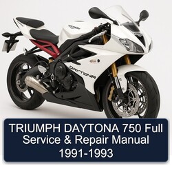 1991-1993 Triumph Daytona Service Repair Workshop Manual PDF