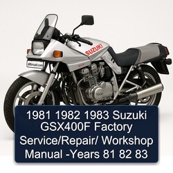 1983 Suzuki GSX Series GSX400F years 81 82 83 Service Repair Workshop Manual PDF