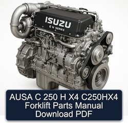 Ausa C 250 H X4 C250hx4 Forklift Parts Catalog PDF