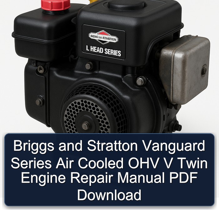 Briggs And Stratton Vanguard Series Air Cooled OHV V Twin Engine Service Repair Workshop Manual PDF