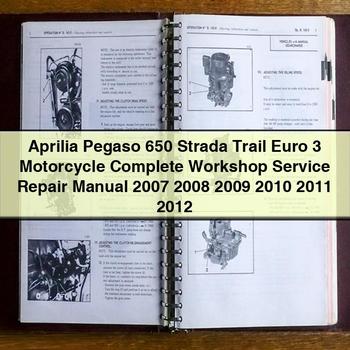 2007-2012 Moto Guzzi Strada Aprilia Pegaso 650 Trail Euro 3 Motorcycle Service Repair Workshop Manual PDF