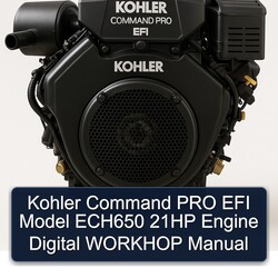 Kohler Command Pro EFI Models Model ECH650 21HP Engine Digital Workhop Service Repair Workshop Manual PDF