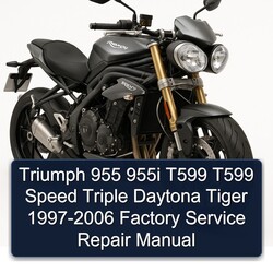1997-2006 Triumph Speed Triple 955 955I T599 Daytona Tiger Service Repair Workshop Manual PDF