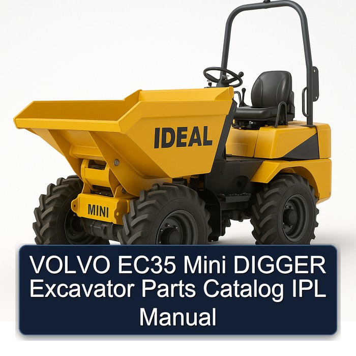 Rover Mini Volvo EC35 Digger Excavator IPL Parts Catalog PDF