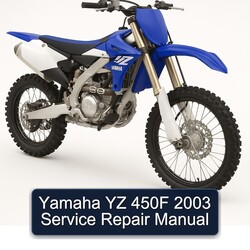2003 Yamaha YZ Models 450F Service Repair Workshop Manual PDF