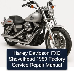 1980 Harley Davidson Model 125 FXE Shovelhead Service Repair Workshop Manual PDF