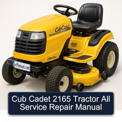 Cub Cadet 2165 Tractor All Service Repair Workshop Manual PDF