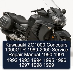 1989-2000 Kawasaki Concours Models ZG1000 1000GTR Service Repair Workshop Manual PDF